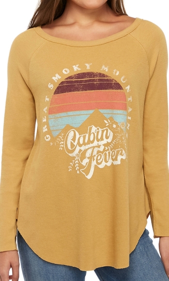 True craft NWT smokey mountains cabin fever graphic thermal Shirt Sz large & XL - Picture 9 of 9